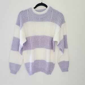 GITANO stitchery lurex sweater top
